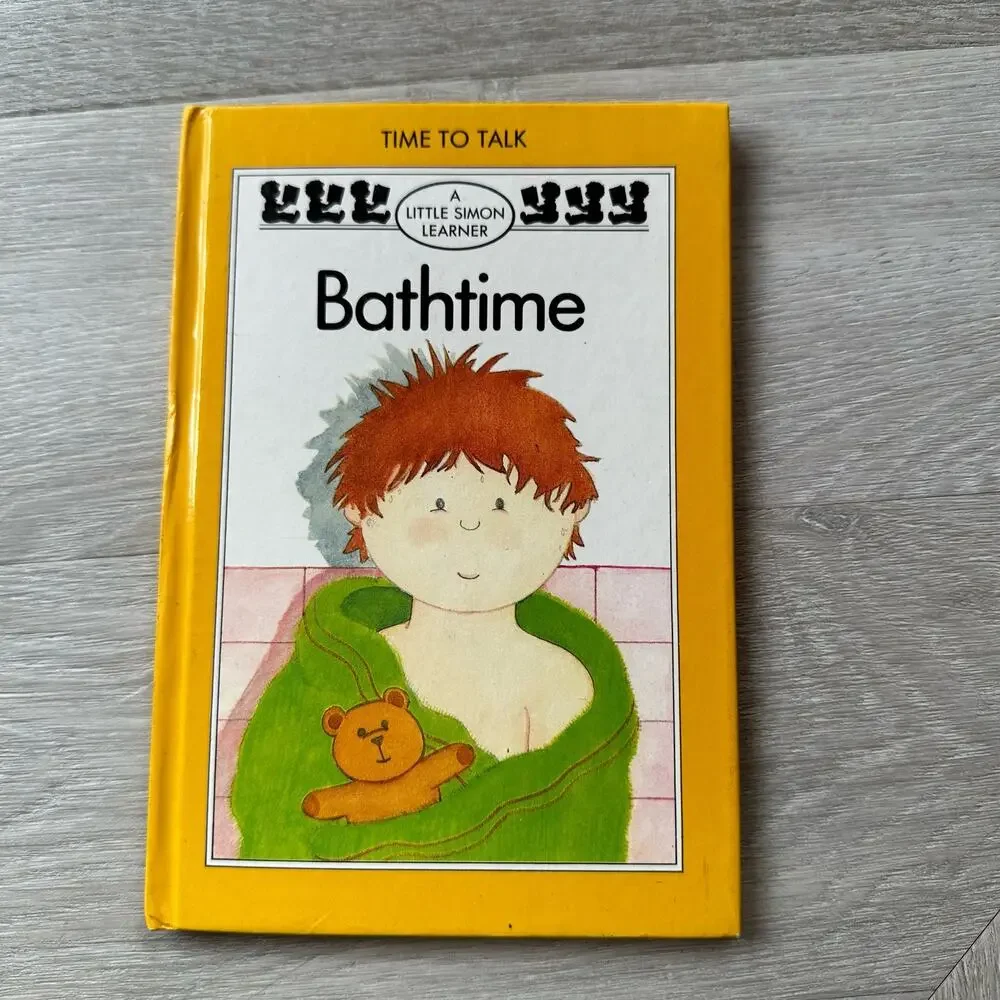 Bathtime Book Vintage Little Simon Learner ISBN 0671471074 1983 Walker Books